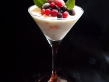Panna cotta aux fruits légers
