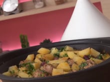 Tajine de kefta aux pommes de terre