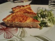 Quiche allumettes de dinde parfumée au thym