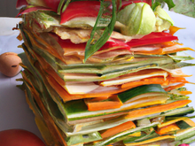 Milles feuilles de légumes d'été