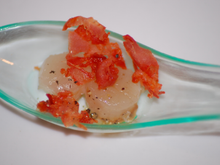 Amuses bouches de pétoncles ibériques