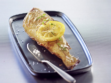 Merlan frit et citronné