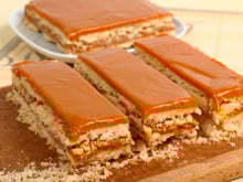 Carrés au caramel