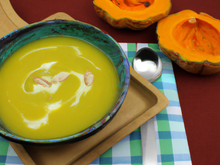 Velouté de courge verte