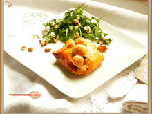 Feuilletés de cagouilles à la crème de roquefort