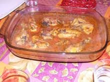 Cuisses de poulet au four