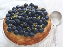 Gâteaux à la ricotta, citron et myrtilles
