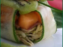 Timbale de courgette au melon