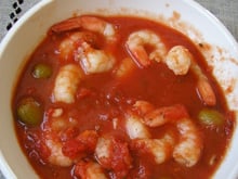 Crevettes à la sauce tomate épicée