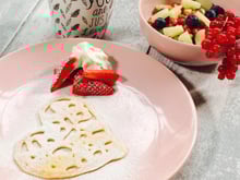 Crêpes dentelles en forme de cœur