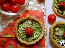 Tartelettes à la courgette et fromage frais