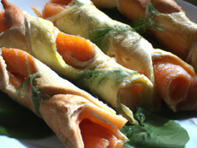 Bâtonnets de saumon feuilletés