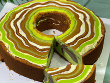 Cake marbré au kiwi