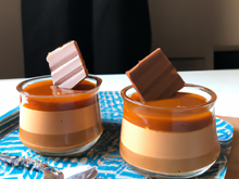 Mousse duo chocolat caramel
