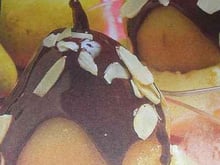 Poires aux deux chocolats