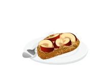 Pain perdu aux pommes poêlées