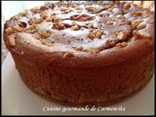 Cheesecake chocolat-poires & noix