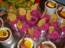 Mousse de betterave, tuile au parmesan