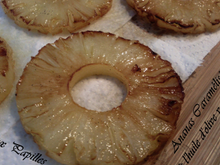 Ananas caramélisé à l'huile d'olive vanillée