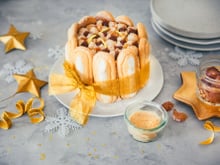 Charlotte de Noël à la crème de marrons et au citron