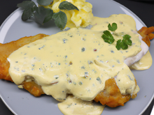 Escalope à la moutarde et à la crème