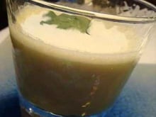 Cappuccino d'artichaut à la coriandre