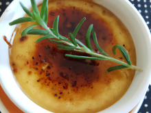 Crème brûlée miel et romarin