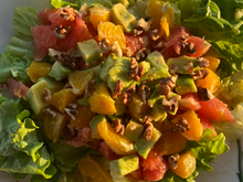 Salade d'avocat et d'agrumes