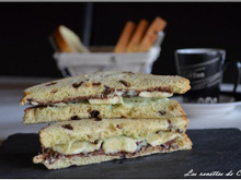 Club Sandwich Sucré: brioche, pistache, pâte à tartiner et banane