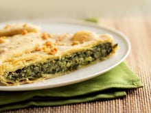 Tarte aux épinards et parmesan
