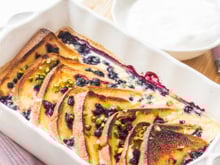 Brioche perdue Harrys, citron, myrtilles & St Môret®