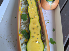 Hot dog de courgette facile