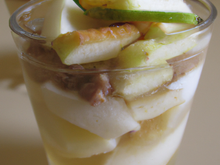 Trifle poire et pavés aux poires