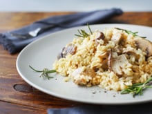 Risotto aux cèpes et champignons de Paris