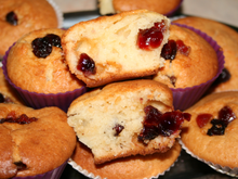 Cupcakes aux cranberries