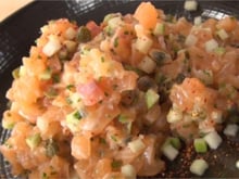 Tartare de saumon aux fruits de la passion