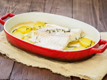 Queue de cabillaud au four