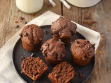 Muffins au chocolat sans lactose