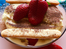 Tiramisu printanier aux fraises