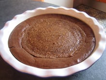 Fondant au chocolat et aux marrons selon mamie