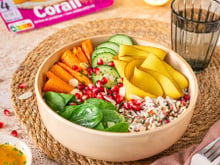 Bowl croquant aux tranches végé curry cumin