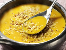 Soupe de potimarron au quinoa gourmand
