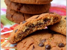 Cookies à la farine de châtaigne fourrés au nutella