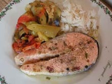 Darnes de saumon aux 5 baies