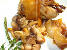 Cailles aux champignons