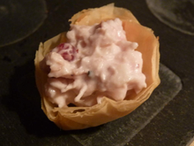 Amuse-bouche poulet et canneberges