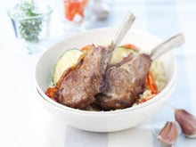 Côtes d'agneau au miel et gingembre