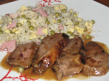 Filet de canard mariné au miel et vinaigre balsamique