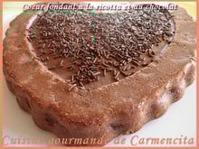 Cœur fondant ricotta chocolat poires