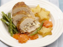 Ballotine de pintade aux champignons